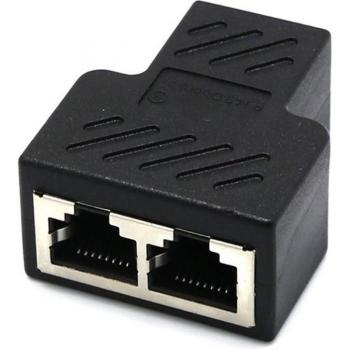 RJ45 LAN Network Splitter 1 Male to 2 Female
