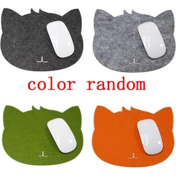 Felt Cat Mousepad for Laptops