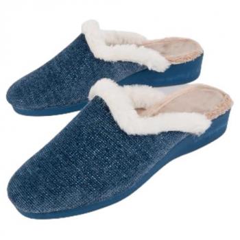 Blaues Carliper Hausschuh von Northome – EU 38 / UK 5