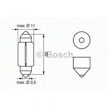 BOSCH 1 987 302 228 Glühlampe, Innenraumleuchte