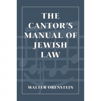 The Cantor's Manual of Jewish Law