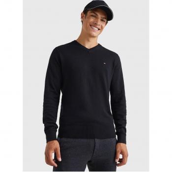 Tommy Hilfiger PIMA Pullover schwarz, Größe XXL