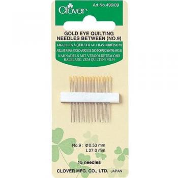 Clover Gold 9‑mm Silver Eye Quilting Needle