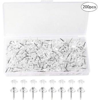 Thumbtack Board Pins 200PCs in Rose Gold and Silver