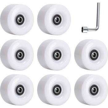 Paquete de 8 ruedas de poliuretano 58X32mm