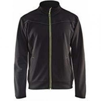 Sweat à fermeture éclair Blaklader 33622526, Noir/Jaune, 4XL