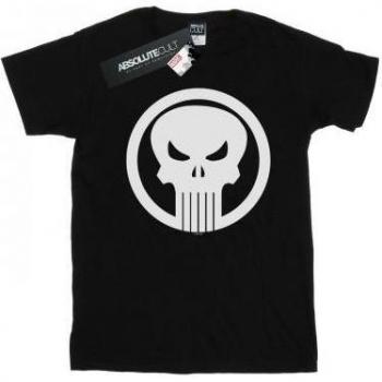 Top De Mujer XL “The Punisher” – Círculo de Calavera, Color Blanco