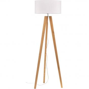 Lampada a treppiede in pino marrone Junus
