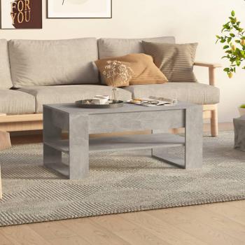 Concrete Grey Engineered Wood Coffee Table by Vidaxl, Dimensions: 102x55x45 cm