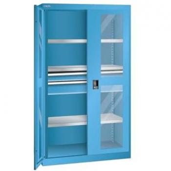 Armoire à charges lourdes Lista, 3 étagères, 2 tiroirs