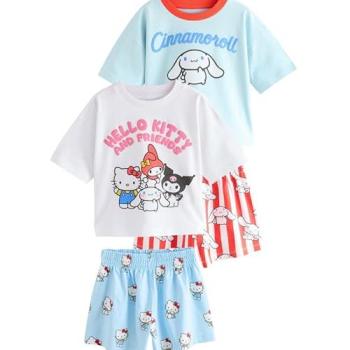 Next Blau Kinderpyjamas Hello Kitty – 2‑Pack (3–14 Jahre)