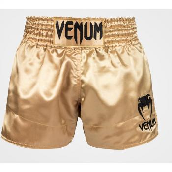 Shorts de combat thaïlandais Venum Classic Gold/Noir