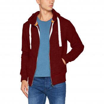 Superdry Suéter M20002APF5, Hombre, Rojo (Bright Berry Grit), Talla M