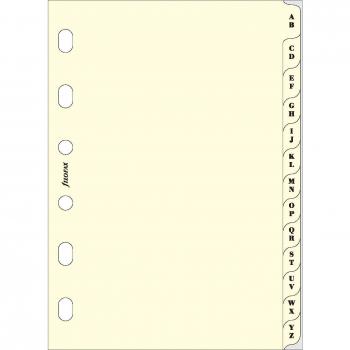 Pocket A-Z Index Cream 2 Letters per Tab