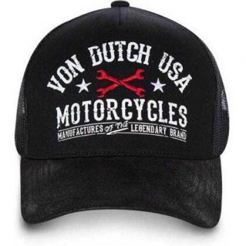 Cappellino Trucker Nero con Lettere Ricamate