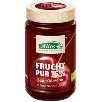 Allos Sauerkirsch-Fruchtaufstrich Frucht Pur
