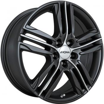 Llanta Ronal R57 7,5x18 Black Mate 56.5 con medida 5×105 Et42