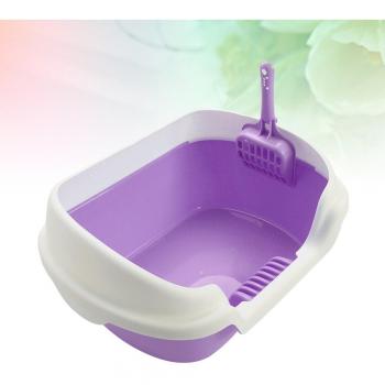 Caja de arena práctica para gatos (Rosa)