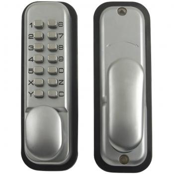 Yale Locks YALPDL02SC P-DL02-SC Push Button Door Lock Chrome Finish Hold Open Function