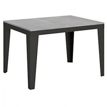Table Multifonctionnelle 90x120/380 cm Flame Ciment Anthracite
