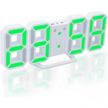 3D Electronic Wall Clock with Snooze Function