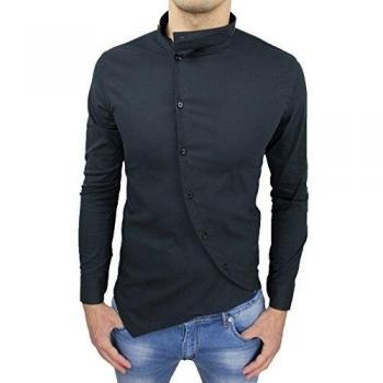 Camisa Elegante AK Collezioni Negro Hombre S