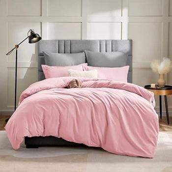 Velvet Glow Bedroom Kit: WAVVE Ultra‑Soft Microfiber Duvet & Pillowcase Set (Pink)