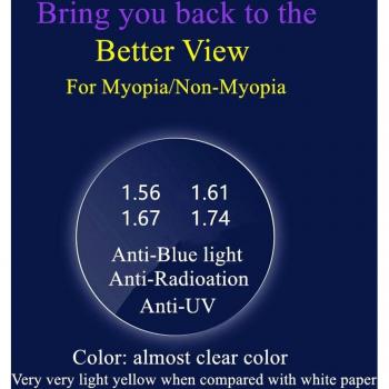 Single Vision Anti-Reflective Eyewear with UV Protection