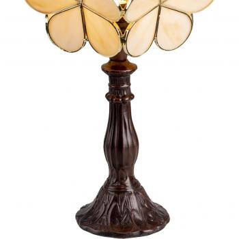 Beige Tischlampe im Tiffany-Design 5LL-6095