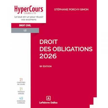 Droit des obligations 2026. 18e éd. (Broché)