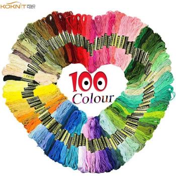 Bordado DIY Arcoíris – 100 Hilos para Mujeres