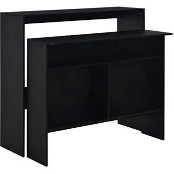 Table de bar vidaXL Noir 130 x 40 x 120 cm