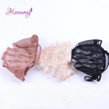 Bonnets de perruque sans colle en dentelle noire