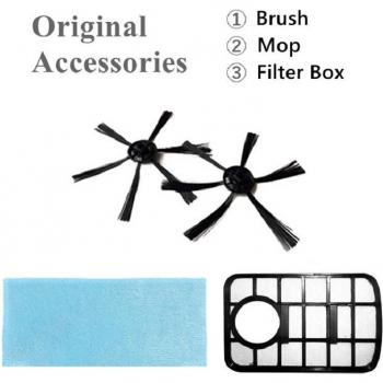 Pack pièces Bowai – Boîte à poussière, filtre, brosse, accessoires supplémentaires
