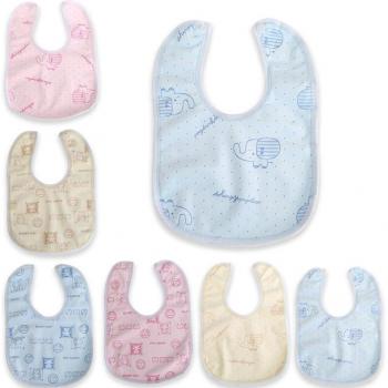 Newborn Velvet Waterproof Bib with Feeding Print