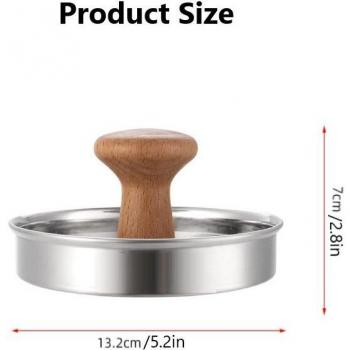 Hamburguesera de Presión 5″ en Acero 304