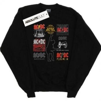 Collezione AC/DC: Felpa Uomo XXL Nero Cotone
