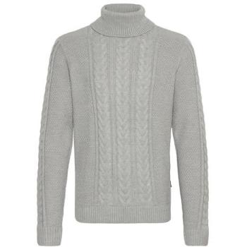 Rollkragenpullover BLEND „BHBasim“ – Herren XL, grau, Baumwoll‑Polyacryl‑Nylon‑Mischung