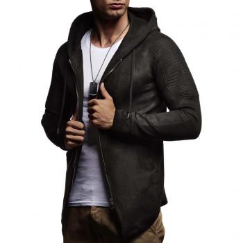 Regenfestes Herren Sweatshirt „Kapuzensport“ – LN1058, S, Schwarz