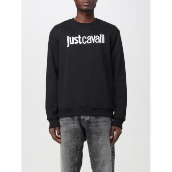 Felpa in Cotone Nero – Taglia X‑Large Cavalli