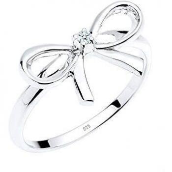 DIAMORE Ring mit Schleife und 0.02 ct. Diamant für Damen