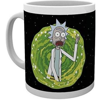Morty & Rick’s Retro Eye Mug – Wood