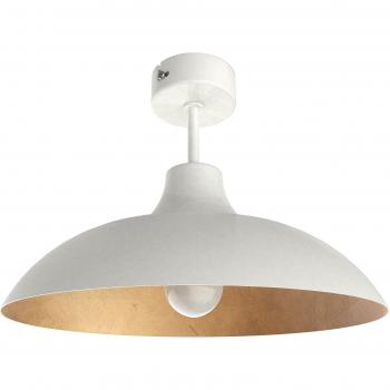 Techo Parigina Hoja Metal Blanca Dorada Lumicom