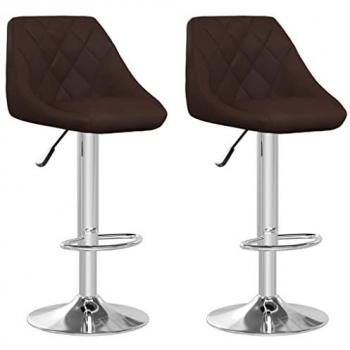 VidaXL Barhocker 2 Stk. aus Kunstleder in Braun
