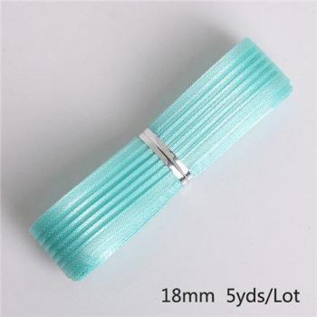 5 Yards 18 mm Organza Ribbons in Multicolor