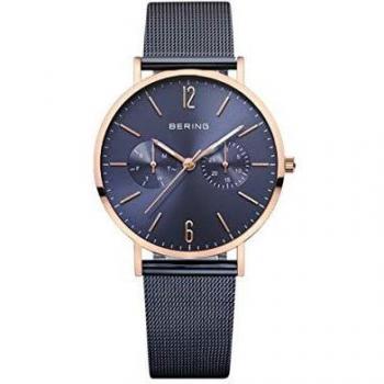 BERING Reloj de Pulsera Mujer Cuarzo con Cristal de Zafiro y Acero