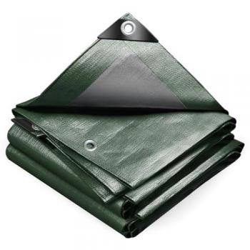 Bâche de Protection Ultra Lourde 240g/m² vert et argent 3x5m