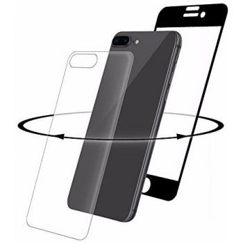 EIGER iPhone 8 Plus Black/Clear Tempered Glass Screen Protector