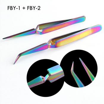 Pinza de Precisión FBY1‑2 para Uñas y Pestañas