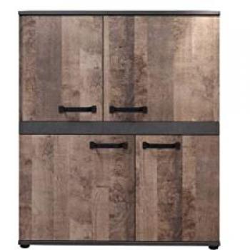 Trendteam Highboard »Stripe«, Rustikale Kommode